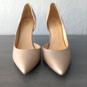 A.N.A Beige Pointed Toe D'orsay Stiletto Pumps Size 8.5